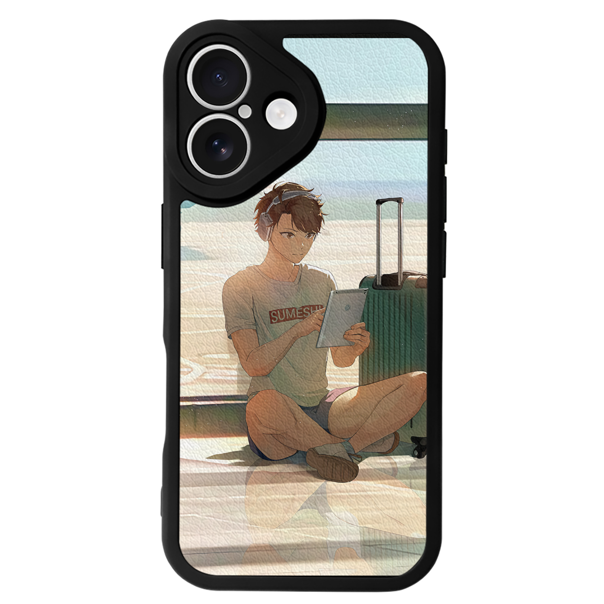 （画像用） ハイキュー!! Haikyu!! 【iPhone 16シリーズ対応】シリコンスマホケース（レザー調） 材質：シリコン